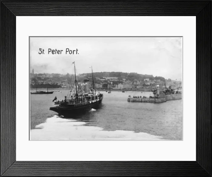 Framed Print : Guernsey Port - 1900 Framed Print : Guernsey Port - 1900