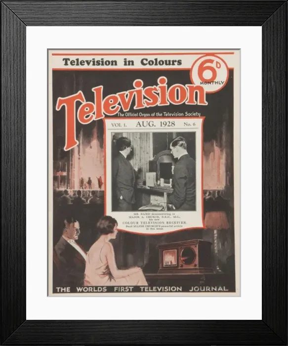 Framed Print : Television magazine cover Framed Print : Television magazine cover