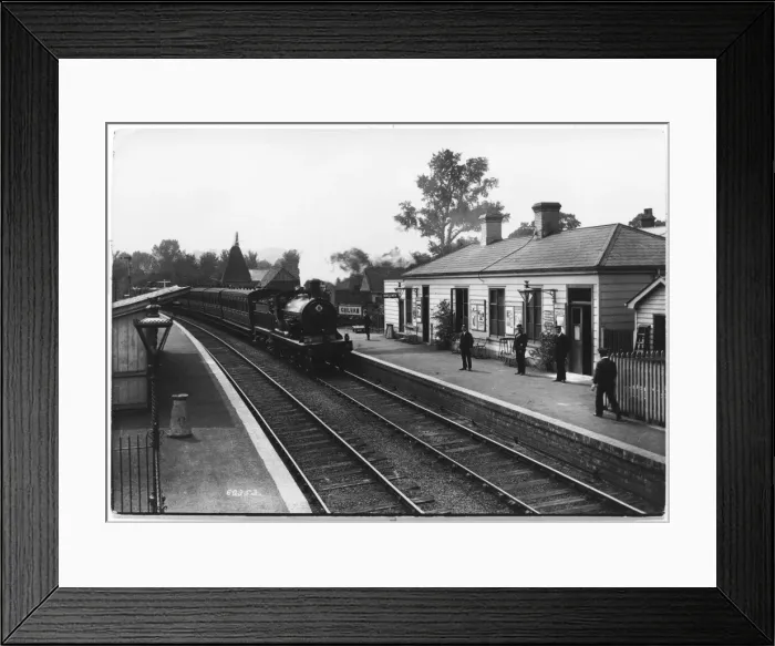 Framed Print : Chilham Station - 1909 Framed Print : Chilham Station - 1909