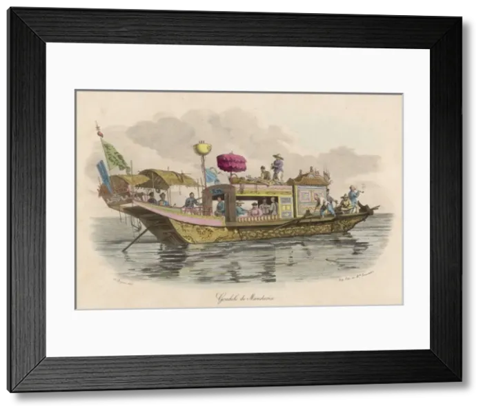 Framed Print : Mandarins Barge Framed Print : Mandarins Barge