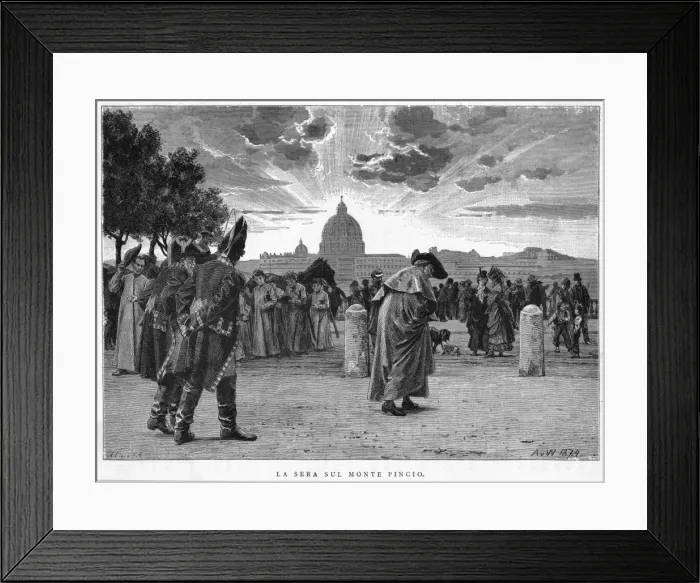 Framed Print : Italy Rome Pincio Framed Print : Italy Rome Pincio