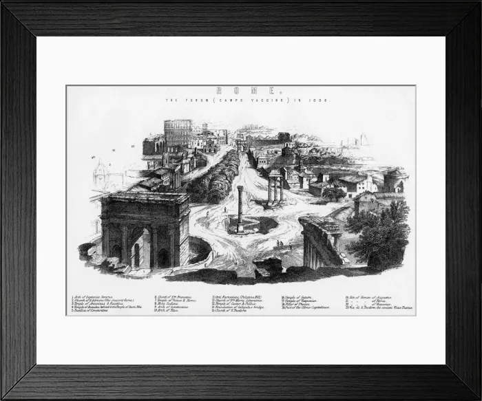 Framed Print : Italy Rome Forum Framed Print : Italy Rome Forum