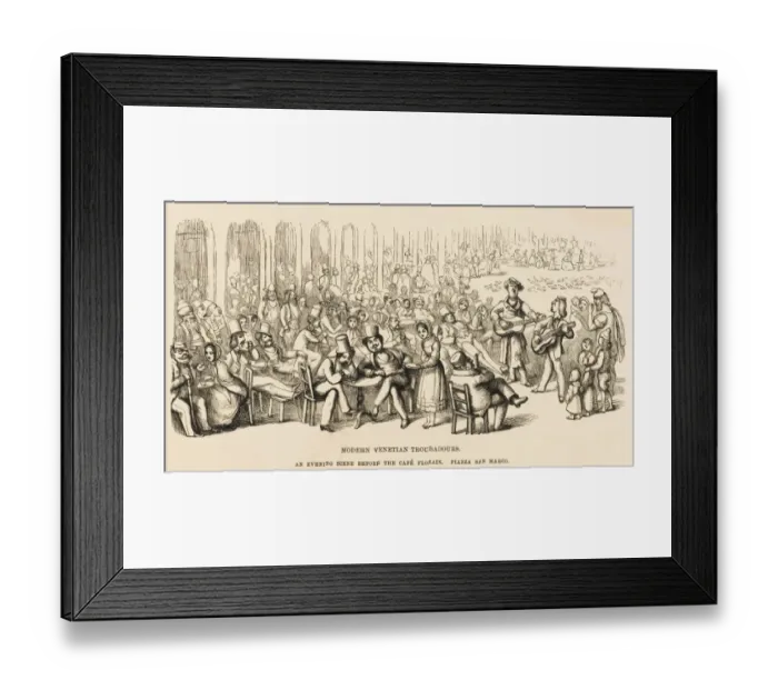 Framed Print : Italy Venice Cafe Framed Print : Italy Venice Cafe