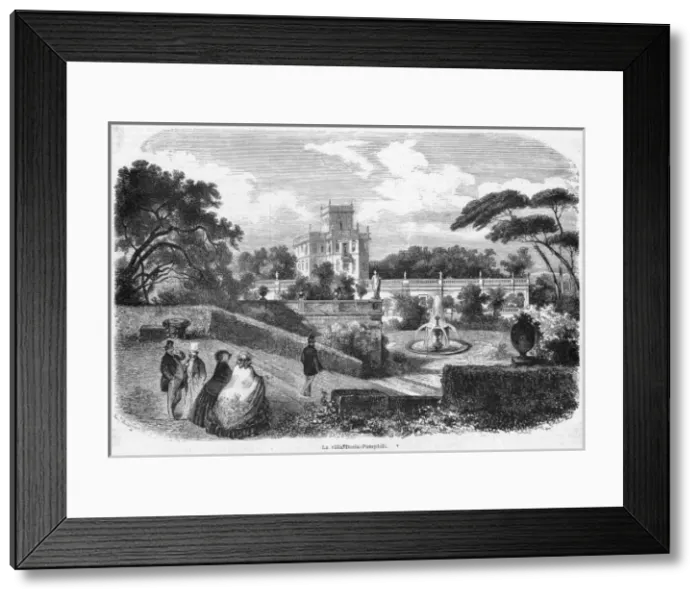 Framed Print : Italy Rome Villa Framed Print : Italy Rome Villa