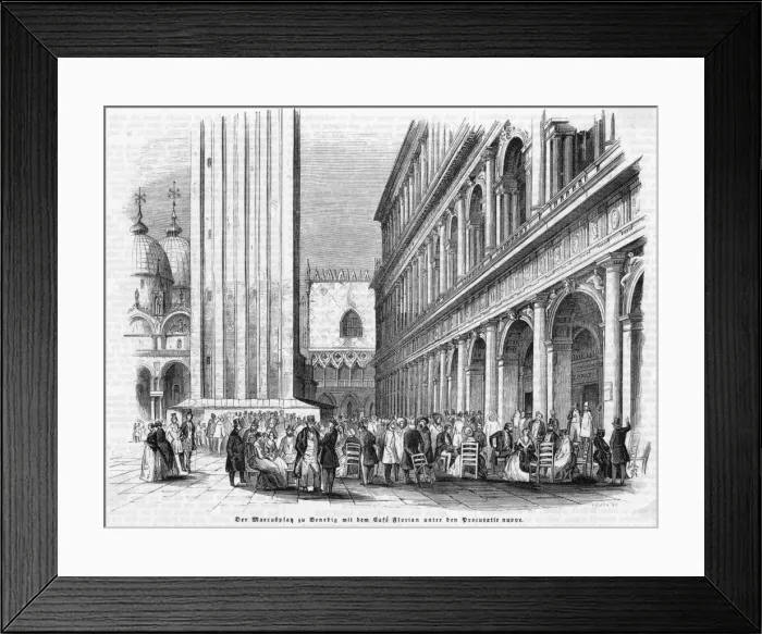 Framed Print : Italy Venice Cafe Framed Print : Italy Venice Cafe
