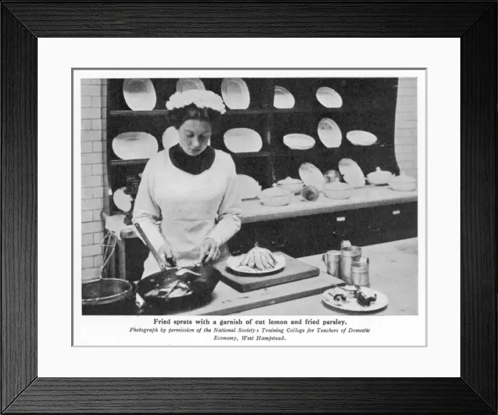 Framed Print : Preparing Sprats Framed Print : Preparing Sprats