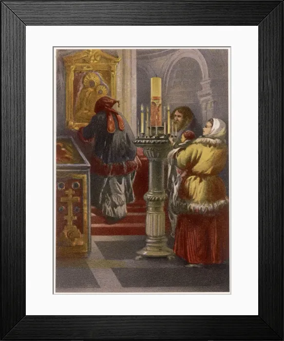 Framed Print : Russian Baptism Framed Print : Russian Baptism