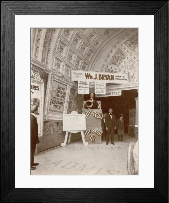 Framed Print : Bryan Campaigns Phono Framed Print : Bryan Campaigns Phono