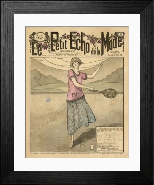 Framed Print : French Tennis Girl Framed Print : French Tennis Girl