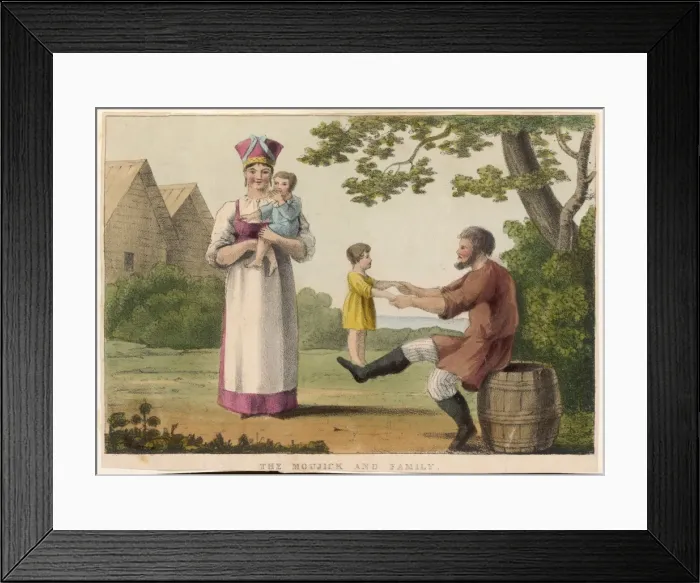Framed Print : Russian Moujik Family Framed Print : Russian Moujik Family