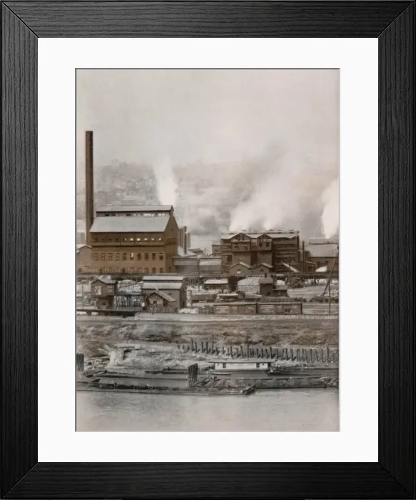 Framed Print : PITTSBUG. Factories and railway yards are the characteristic sights Framed Print : PITTSBUG. Factories and railway yards are the characteristic sights