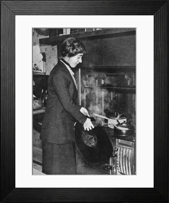 Framed Print : Steaming a Hat Framed Print : Steaming a Hat
