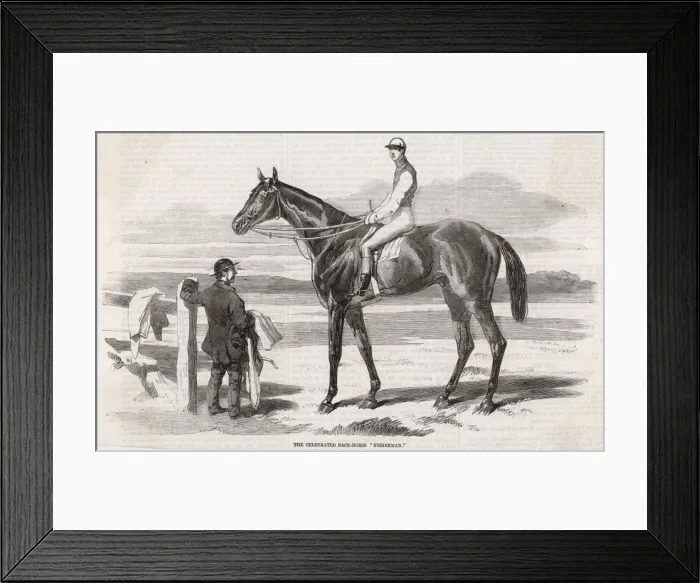 Framed Print : RACEHORSE FISHERMAN Framed Print : RACEHORSE FISHERMAN