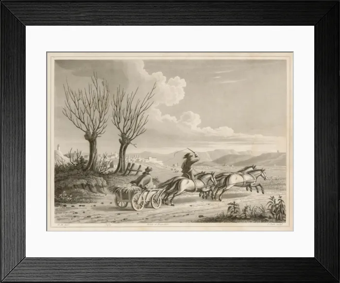 Framed Print : Mail Wagon Moldavia Framed Print : Mail Wagon Moldavia