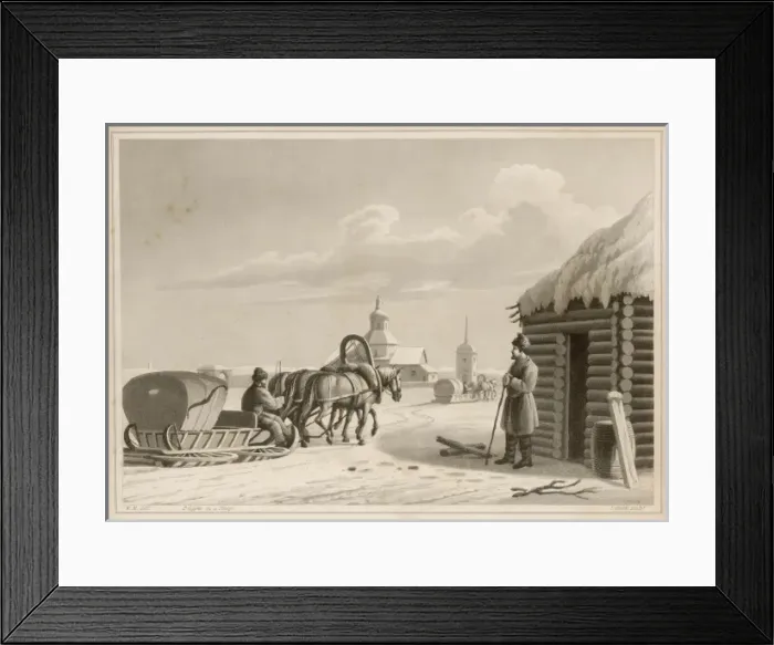 Framed Print : Kiev Street Scene 1819 Framed Print : Kiev Street Scene 1819