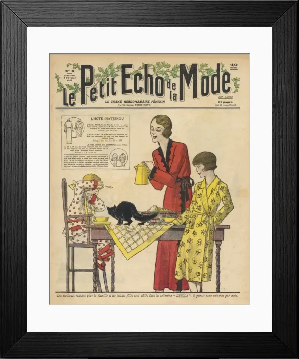 Framed Print : Cat on Dining Table Framed Print : Cat on Dining Table