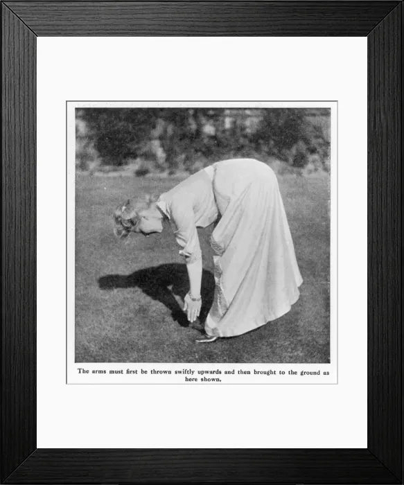 Framed Print : Woman Exercising Framed Print : Woman Exercising