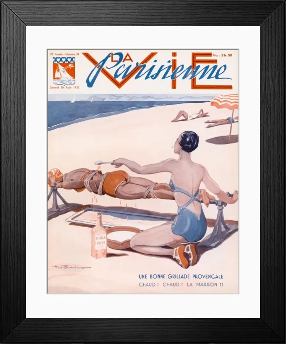 Framed Print : Grilled Sunbather Framed Print : Grilled Sunbather