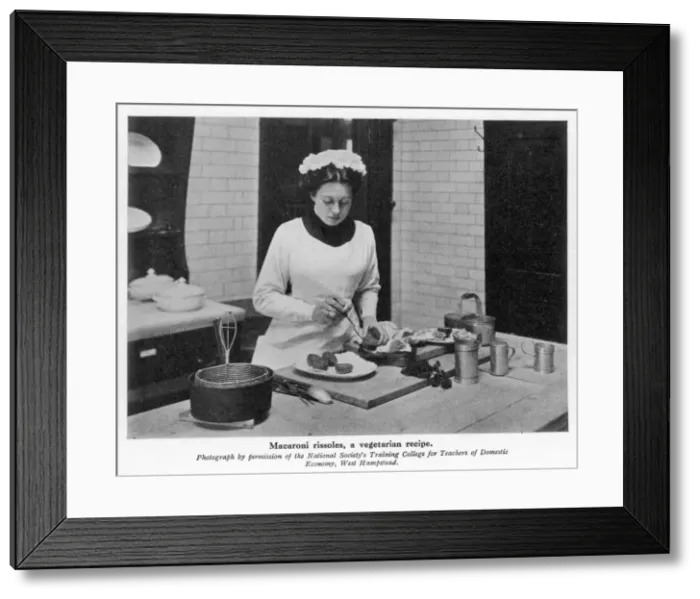 Framed Print : Preparing Rissoles Framed Print : Preparing Rissoles