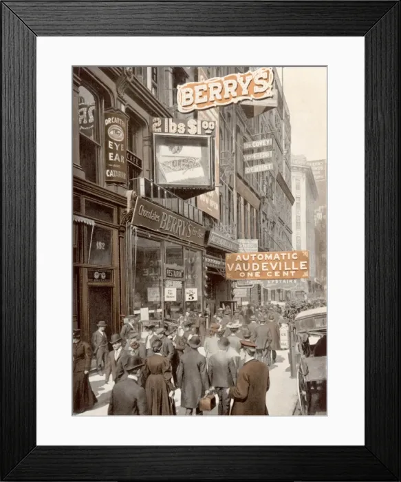 Framed Print : Chicago State Street Framed Print : Chicago State Street