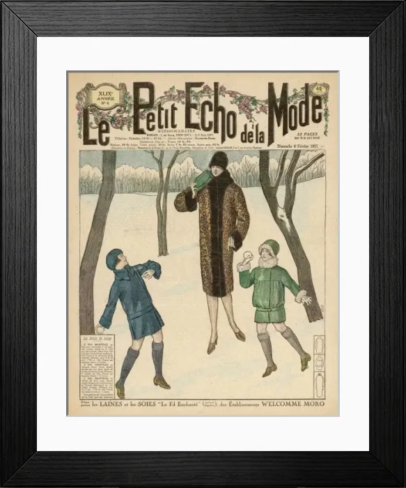 Framed Print : Children Snowballing Framed Print : Children Snowballing