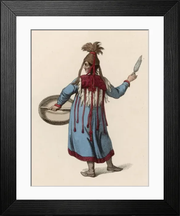 Framed Print : Siberian Shaman - 3 Framed Print : Siberian Shaman - 3