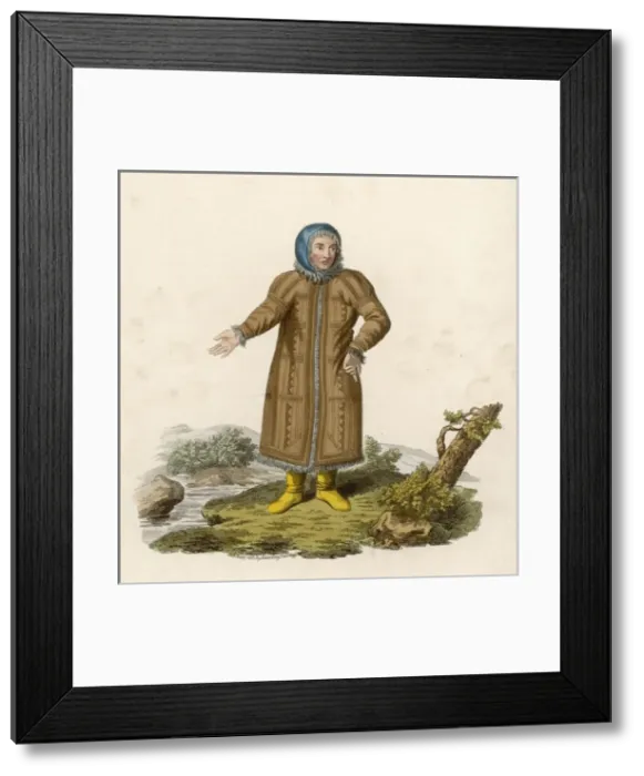 Framed Print : Russia Ostiak Woman Framed Print : Russia Ostiak Woman