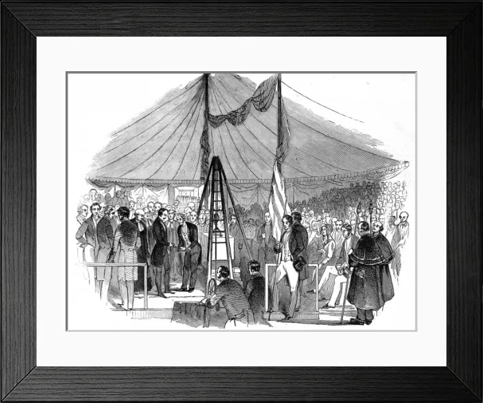 Framed Print : Laying the foundation stone at St Marys Hospital Framed Print : Laying the foundation stone at St Marys Hospital