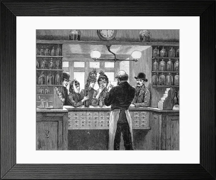 Framed Print : The Dispensary Framed Print : The Dispensary