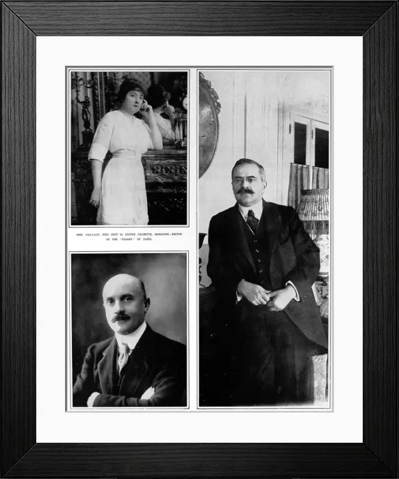 Framed Print : Portraits of Mme Caillaux, M. Joseph Caillaux and M. Gaston Framed Print : Portraits of Mme Caillaux, M. Joseph Caillaux and M. Gaston