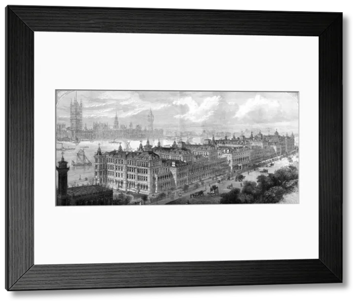 Framed Print : St Thomass Hospital Framed Print : St Thomass Hospital