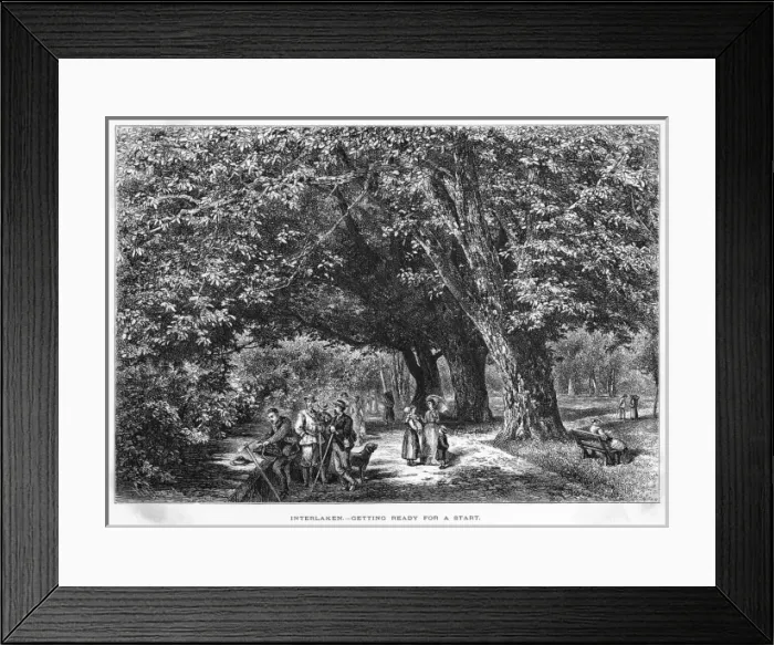 Framed Print : Switzerland Interlaken Framed Print : Switzerland Interlaken