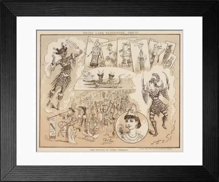 Framed Print : Drury Lane Pantomime Framed Print : Drury Lane Pantomime