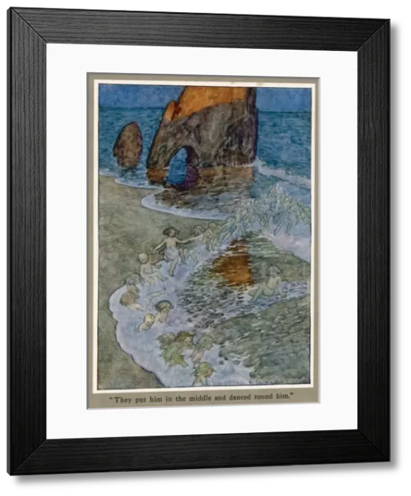 Framed Print : Water Babies Dance Aroun Framed Print : Water Babies Dance Aroun