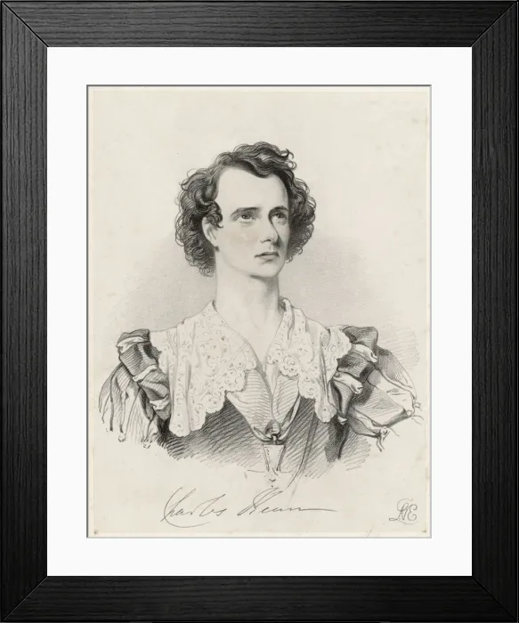 Framed Print : Charles Kean as Hamlet Framed Print : Charles Kean as Hamlet