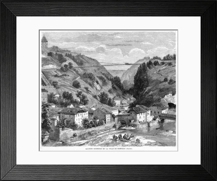 Framed Print : Switzerland Fribourg