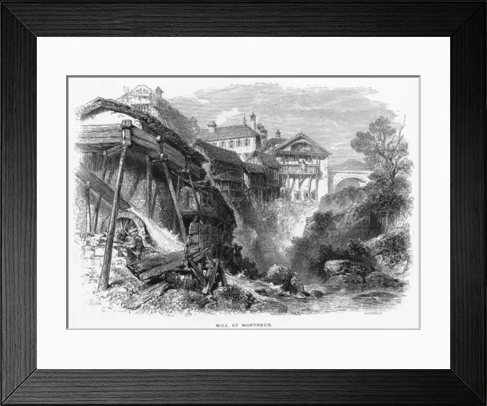 Framed Print : Switzerland Montreux Framed Print : Switzerland Montreux