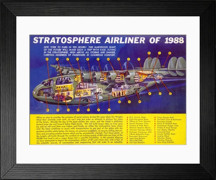 Framed Print : Airliner of 1988 Framed Print : Airliner of 1988