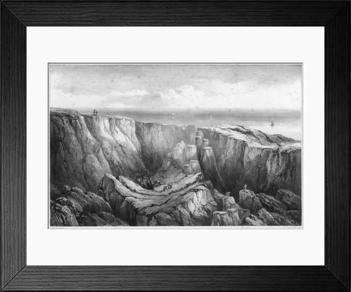 Framed Print : Landslip at Axmouth 2