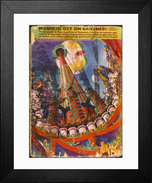 Framed Print : A City on Ganymede Framed Print : A City on Ganymede
