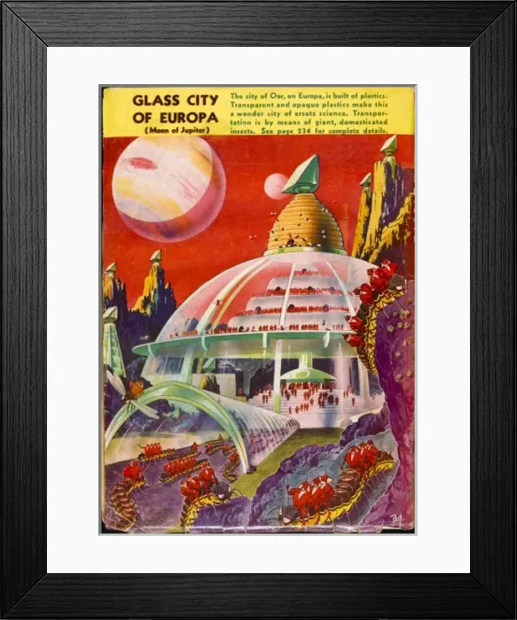 Framed Print : A City on Europa Framed Print : A City on Europa