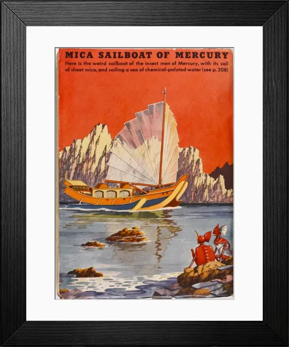 Framed Print : Sailboat on Mercury Framed Print : Sailboat on Mercury