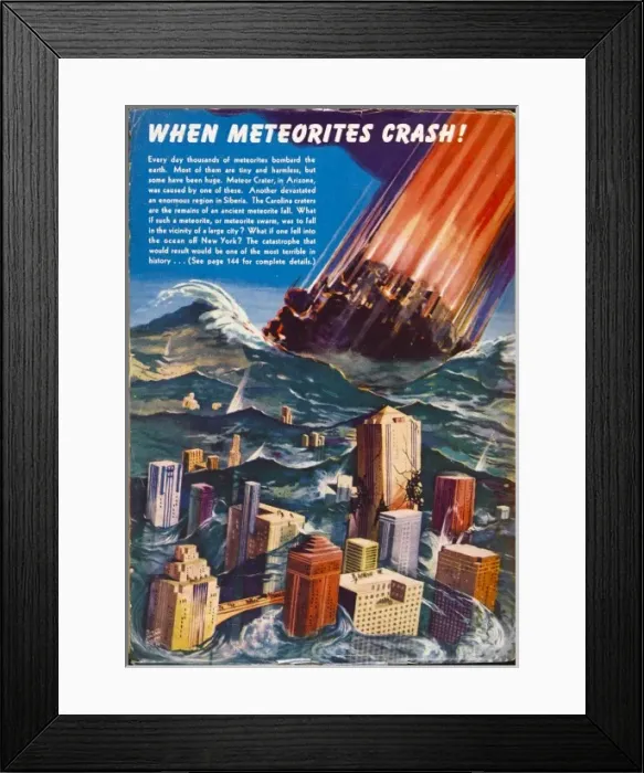 Framed Print : When Meteorites Crash Framed Print : When Meteorites Crash