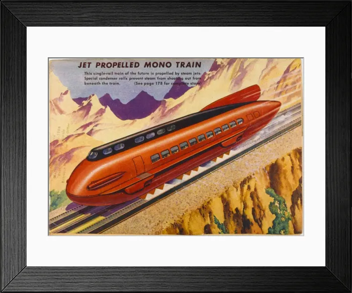 Framed Print : Jet Propelled Rail Framed Print : Jet Propelled Rail