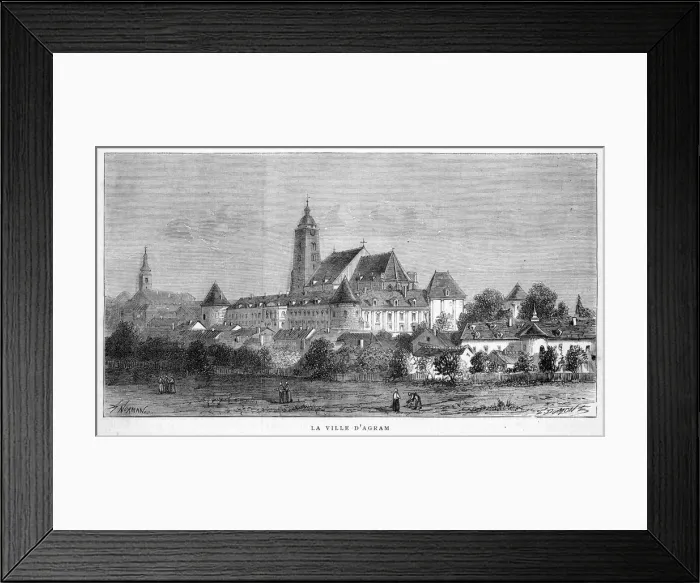Framed Print : Croatia Zagreb