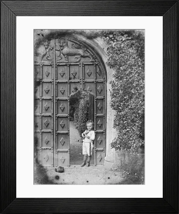 Framed Print : Boy by Gateway - 1 of 3 Framed Print : Boy by Gateway - 1 of 3