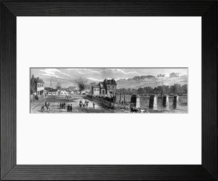 Framed Print : The Civil war in America. Positions of the Federal and Confe Framed Print : The Civil war in America. Positions of the Federal and Confe