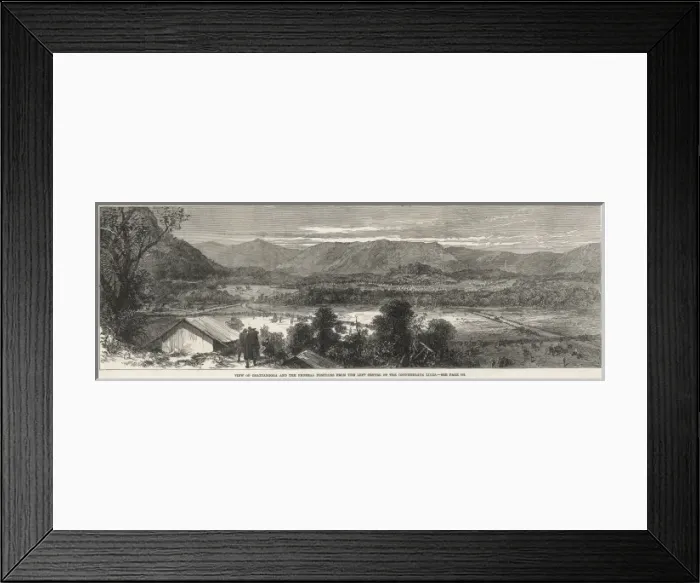 Framed Print : The Federal Position at Chatanooga; American Civil War, 1863 Framed Print : The Federal Position at Chatanooga; American Civil War, 1863