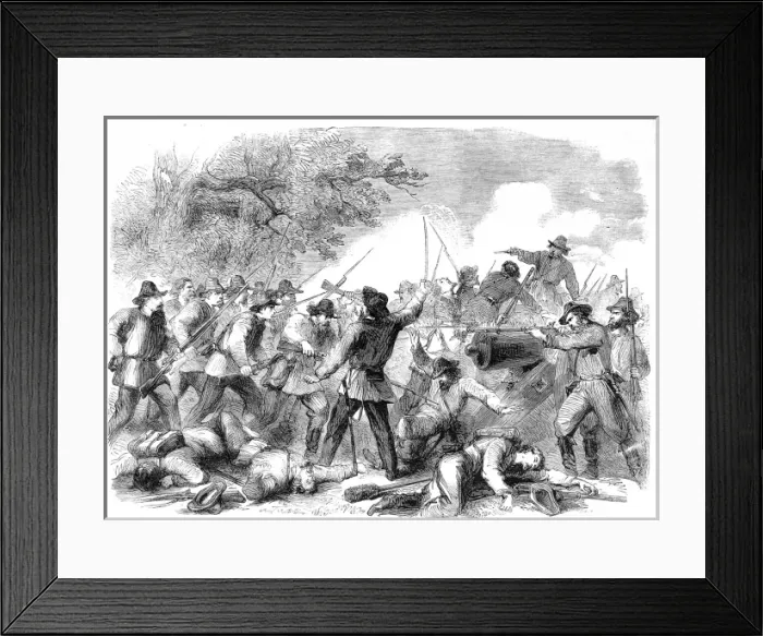 Framed Print : American Civil War: Colonel Fitch and the 46th Indiana volun Framed Print : American Civil War: Colonel Fitch and the 46th Indiana volun