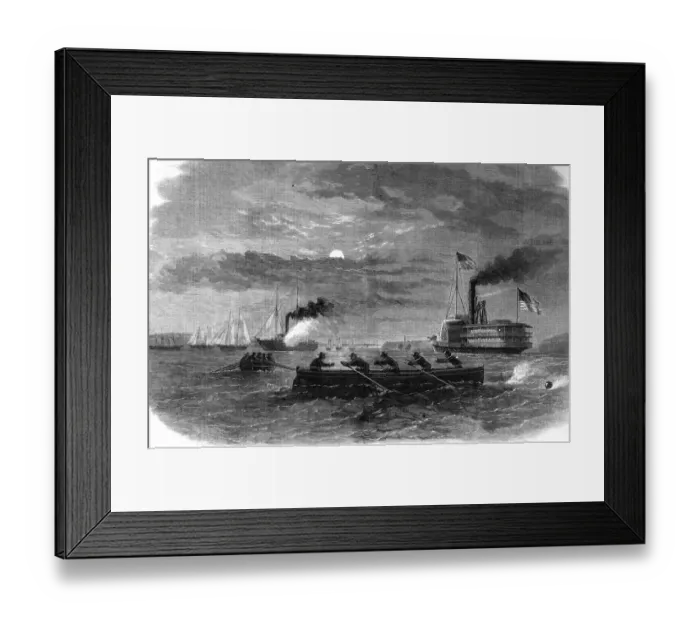 Framed Print : The Civil war in America: Cutting off a Confederate despatch Framed Print : The Civil war in America: Cutting off a Confederate despatch